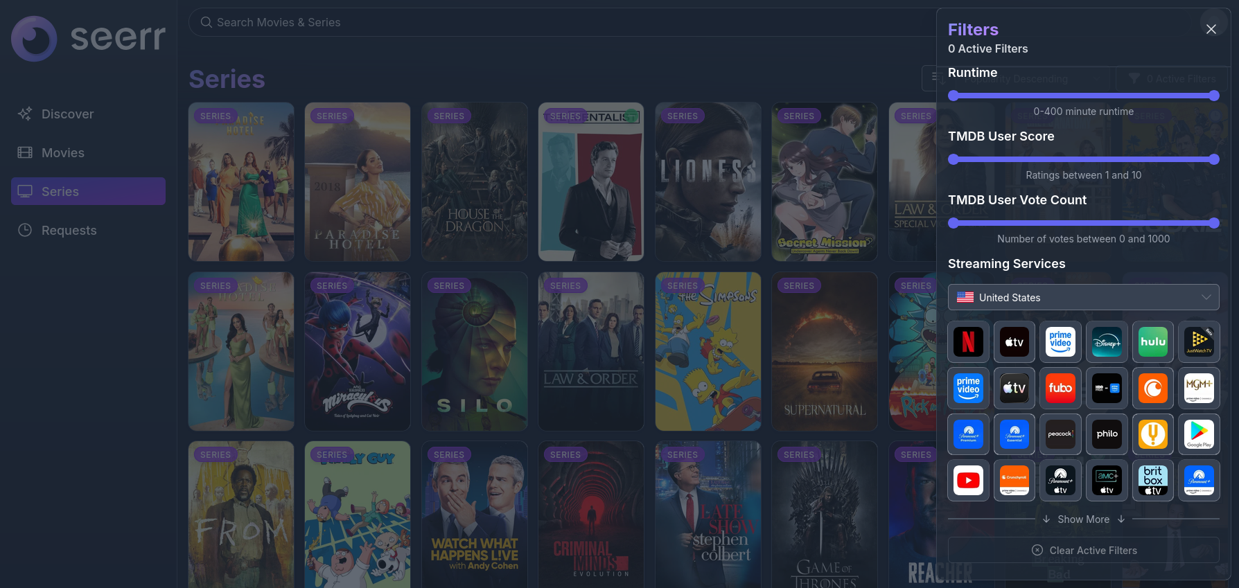 Seer filters